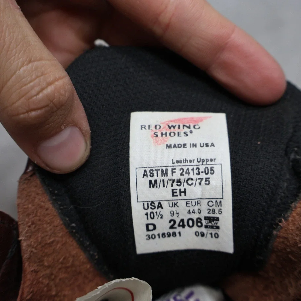 Red Wing Mens 10.5D Work Boots Red SuperSole 2.0 6